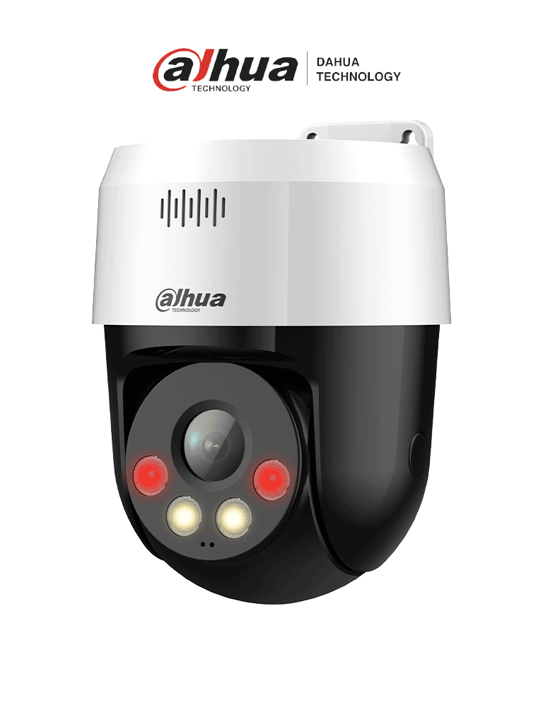 DAHUA DH-SD2A500NB-GNY-A-PV-0400 Cámara IP PT de 5MP / Full Color/ Disuasión activa/ Iluminador dual inteligente/ 30m de IR y luz visible/ audio bidireccional/ detección de humanos/ ranura MicroSD/ IP66 y PoE. DAHUA DH-SD2A500NB-GNY-A-PV-0400 Cámara IP PT de 5MP / Full Color/ Disuasión activa/ Iluminador dual inteligente/ 30m de IR y luz visible/ audio bidireccional/ detección de humanos/ ranura MicroSD/ IP66 y PoE.